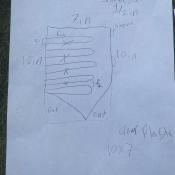 Preliminary Plan for Bee Hotel drawn by Girl Scout Troop