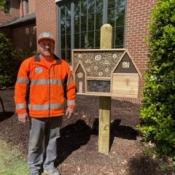 Gary Williams Public Works Employee Constructed the Bee Hotel to Resemble City Hall