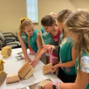 Girls Scouts - Hand's-On Learning about Backyard Bee Hotels